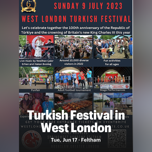 Turkish Festival in West London, Feltham, United Kingdom, Jul 9 2023